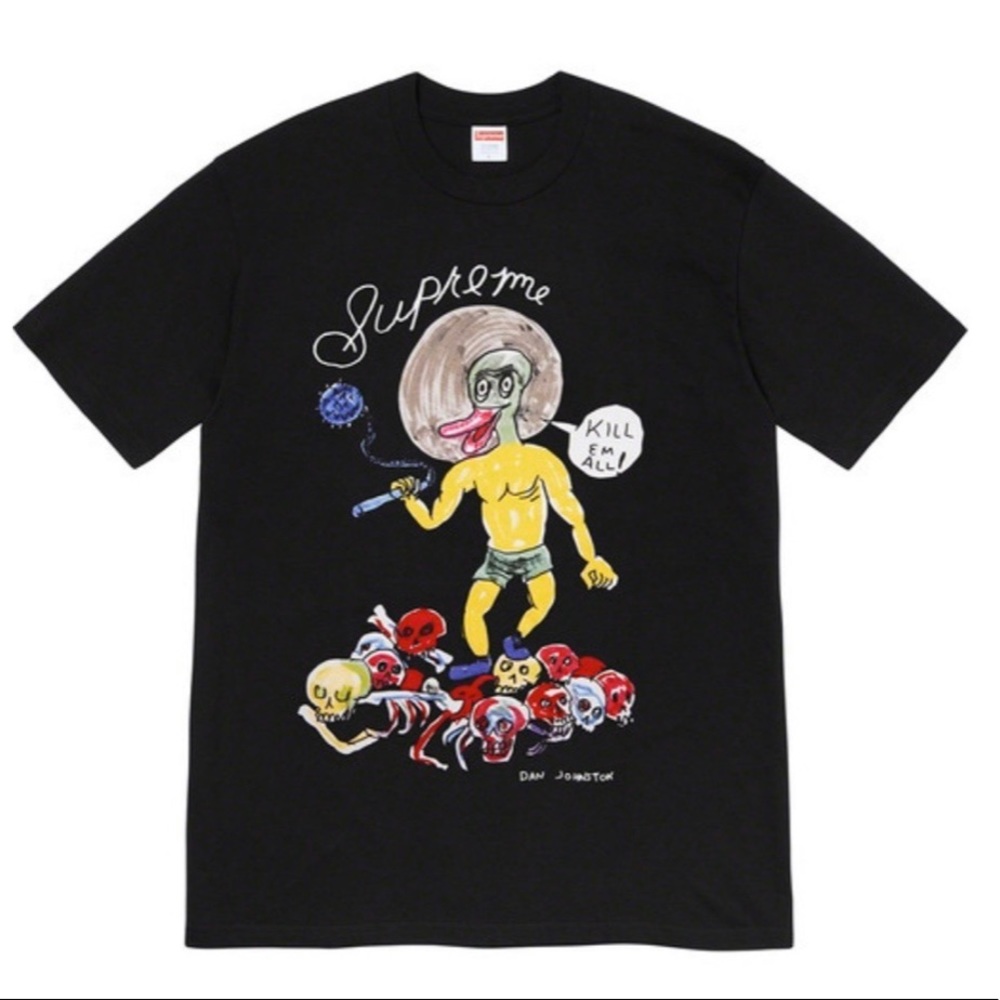 Supreme X Daniel Johnston Kill Em All t shirt